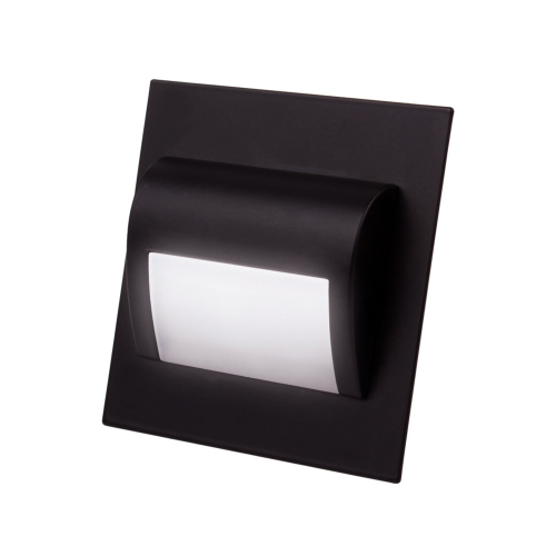 Oprawa schodowa dekoracyjna STEP LED - Czarna - 1,4W - 4000K