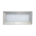 Oprawa ścienna do zabudowy LED 3,5W 2700K - MUR LED INOX C 04