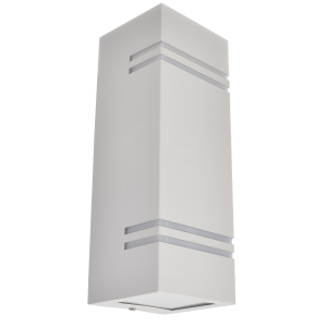 Lampa elewacyjna 2x GU10 - biała - VT-7662-W
