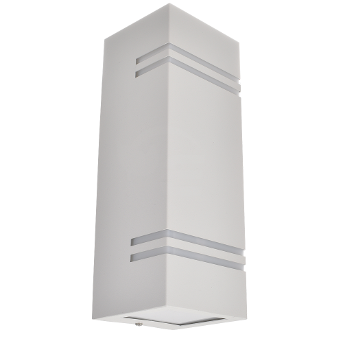 Lampa elewacyjna 2x GU10 - biała - VT-7662-W