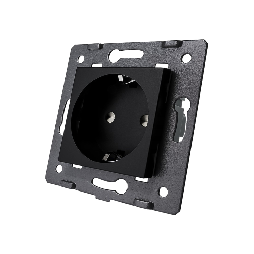 Moduł gniazda elektrycznego 16A czarny - WG-71EU-62 - LIVOLO