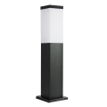 Lampa ogrodowa stojąca 1x E27 45cm - INOX KWADRAT SS802-450 BL