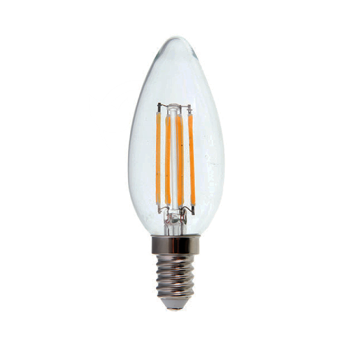 Żarówka LED dekoracyjna E14 C30 Filament 6W biała ciepła 3000K 600lm - VT-2127