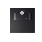 Oprawa schodowa LED z czujnikiem ruchu - SHORT TANGO  - Czarny - 10V / 230V - IP20 - Skoff