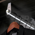 Profil aluminiowy LED OVAL20 anodowany z kloszem - przekrój