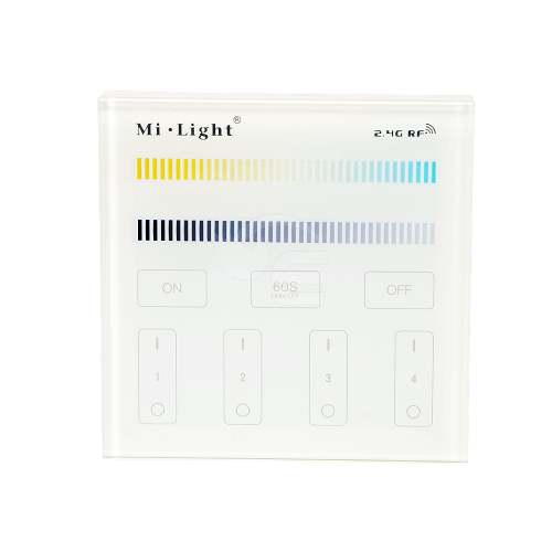 Panel LED naścienny - CCT - 4 strefowy - 2x1,5V - B2