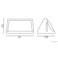 Lampa elewacyjna 1x E27 - NELLY TO2008 BL - rysunek techniczny