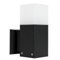 Lampa elewacyjna 1x E27 - CUBE CB-K BL