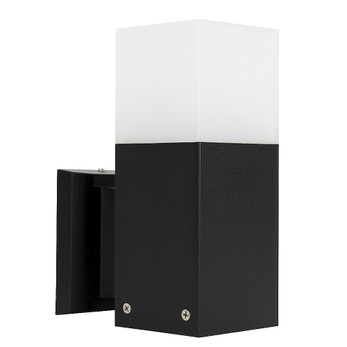 Lampa elewacyjna 1x E27 - CUBE CB-K BL