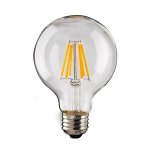 Żarówka LED dekoracyjna E27 G125 Filament 7W biała neutralna 4000K 800lm 360° - EKZF971