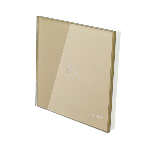 Szklany panel dotykowy pojedynczy złoty -1-sekcyjny - TM701G - TOUCHME