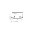 Sufitowa oprawa EVIT CT-DTO50-AL - ruchoma - aluminium - rysunek techniczny