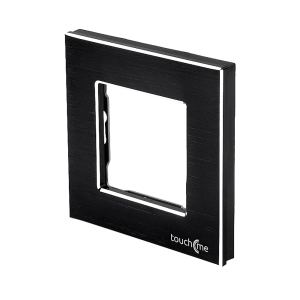 Aluminiowa ramka pojedyncza czarna - TM628B - TOUCHME