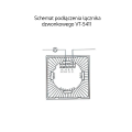 Szklany panel dotykowy - łącznik dzwonkowy pojedynczy czarny - 1-sekcyjny - VT-5411-B - VTAC