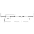 Moduł LED 1 dioda Osram LED - IP67 24V 7.2W - Biała Zimna - Soczewka - rysunek techniczny