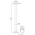 Lampa ogrodowa - RONDO 1062