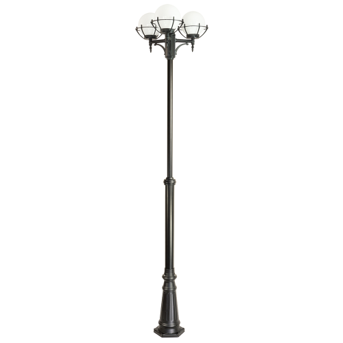 Lampa ogrodowa - parkowa stojąca regulowana 3x E27 - KULE Z KOSZYKIEM 200 OGMWN 3 KPO