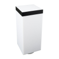 Klosz do lamp ogrodowych serii INOX KWADRAT BL