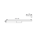 Lampa - oprawa łazienkowa LED ASTEN 15W 4000K 9700lm - rysunek techniczny