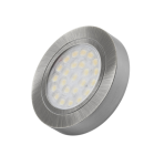 Punktowa oprawa meblowa LED OVAL DYSTANS - Stal drapana - 12V 2W     