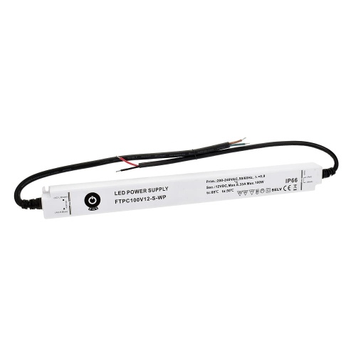 Zasilacz napięciowy hermetyczny ultrapłaski POS 12V 100W 8.33A FTPC100V12-S-WP