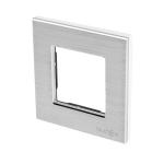 Aluminiowa ramka pojedyncza srebrna - TM628W - TOUCHME