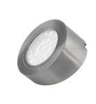 Punktowa oprawa meblowa LED OVAL SKOS - Stal drapana - 12V 2W     