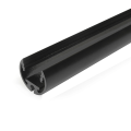 Profil aluminiowy (obrotowy) LED PEN12 czarny anodowany z kloszem