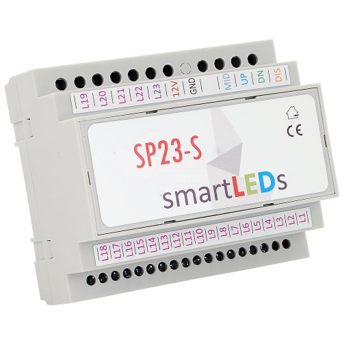 Inteligentny sterownik schodowy LED SP23-S (Standard) do schodów z półpiętrem