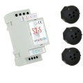 Sterownik schodowy LED S2-S (Standard) z 3 czujnikami ruchu - Zestaw do schodów z półpiętrem