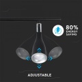 Lampa ścienna LED 9W czarna - VT-810