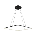 Lampa oprawa wisząca LED - NIX BLACK 25W 3000K 1750lm - ML517
