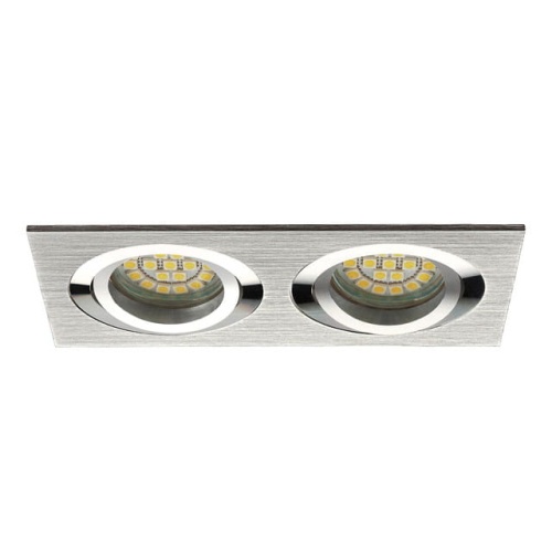 Sufitowa oprawa ozdobna podwójna SEIDY CT-DTL250-AL - ruchoma - aluminium