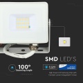 Naświetlacz LED 50W 80lm/W biały - VT-50-W