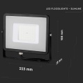 Naświetlacz LED 50W 80lm/W czarny - VT-50-B