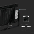 Naświetlacz LED 50W 80lm/W czarny - VT-50-B