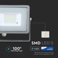Naświetlacz LED 20W 80lm/W szary - VT-20-G