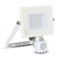 Naświetlacz LED z czujnikiem ruchu 30W 80lm/W biały - VT-30-S-W