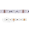 Taśma LED RGB 300 SMD 5050 12V 14.4W - hermetyczna IP65