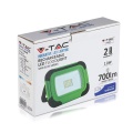 Naświetlacz LED z akumulatorem 10W 70lm/W 100° - VT-10-R