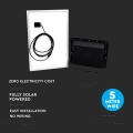 Solarny naświetlacz LED z panelem fotowoltaicznym 50W 84lm/W 120° - VT-300W