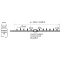 Lampki choinkowe LED na zewnątrz - 100 LED 10mb - zimne