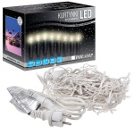 Kurtynka świetlna LED "Sople" - 120 LED 5mb IP44 - białe ciepłe