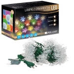 Lampki choinkowe LED "Śnieżynki" - 100 LED 10mb IP20 - białe zimne