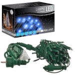Lampki choinkowe LED "FLASH" - 100 LED 10mb IP44 - niebieskie
