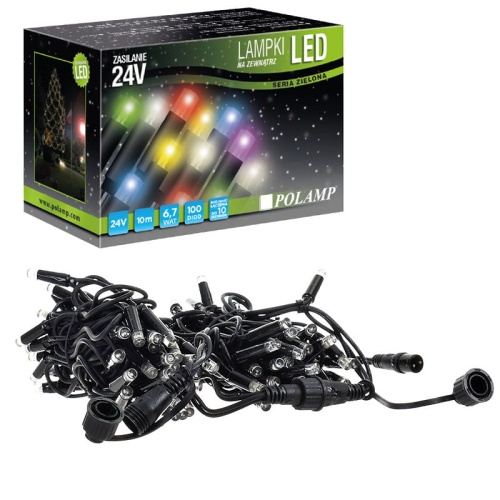 Lampki choinkowe LED - 100 LED 10mb IP65 - zimne