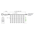 Kurtyna świetlna LED - 380 LED 2.5x1.5mb IP44 - białe zimne