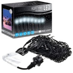 Kurtynka świetlna LED "Sople FLASH" - 120 LED 5mb IP44 - białe zimne