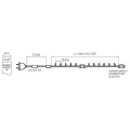 Lampki choinkowe LED - 100 LED 10m IP65 - czerwony