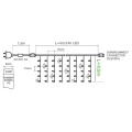 Kurtyna świetlna LED "FLASH" - 240 LED 5x0.5mb IP65 - białe zimne